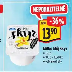 Albert Milko Můj Skyr 130g, vybrané druhy nabídka