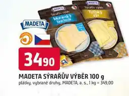 Trefa MADETA SÝRAŘŮV VÝBĚR 100 g plátky nabídka