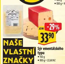 Albert Sýr ementálského typu 150 g nabídka