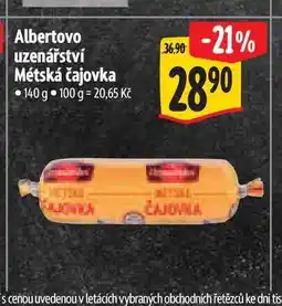 Albert Albertovo uzenářství Métská čajovka 140 g nabídka