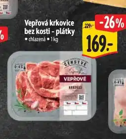 Albert Vepřová krkovice bez kosti - plátky 1 kg nabídka