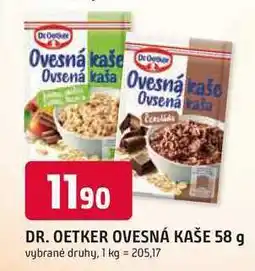 Trefa Dr. Oetker Rýžová kaše 58g, vybrané druhy nabídka