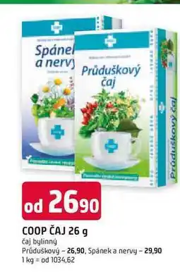 Trefa COOP ČAJ 26 g čaj bylinný Průduškový nabídka