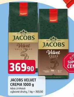 Trefa JACOBS VELVET CREMA 1000 g nabídka