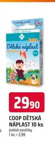Trefa COOP DĚTSKÁ NÁPLAST 10 ks nabídka