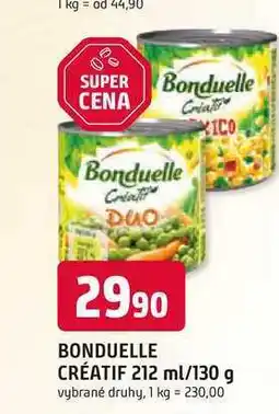 Trefa BONDUELLE CRÉATIF 212 ml/130 g nabídka