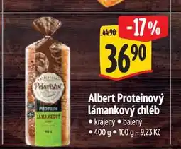 Albert Albert Proteinový lámankový chléb 400 g nabídka