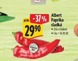 Albert Albert Paprika sladká 2 ks v balení nabídka