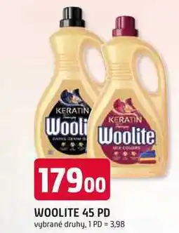 Trefa WOOLITE 45 PD vybrané druhy nabídka