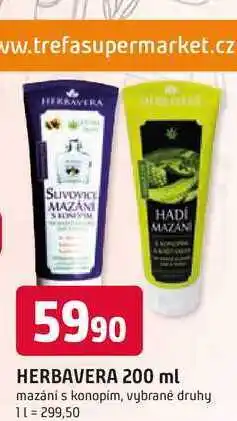 Trefa HERBAVERA 200 ml mazání s konopím nabídka