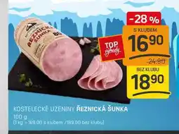 Flop KOSTELECKÉ UZENINY ŘEZNICKÁ ŠUNKA 100 g nabídka