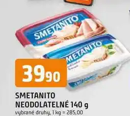 Trefa SMETANITO NEODOLATELNÉ 140 g nabídka