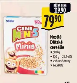 Albert Nestlé Dětské cereálie 300 g nabídka