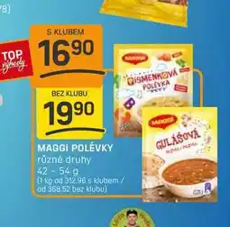 Flop MAGGI POLÉVKY různé druhy 42-54 g nabídka