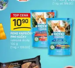 Flop RENO KAPSIČKY PRO KOČKY vybrané druhy 100 g nabídka