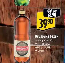 Albert Krušovice ležák pivo (PET) 1.5l nabídka