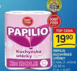 Flop PAPILIO KUCHYŇSKÉ UTĚRKY 2 role, 2-vrstvé 20,58 m nabídka