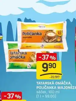 Flop TATARSKÁ OMÁČKA, POLIČANKA MAJONÉZA sáček, 100 ml nabídka
