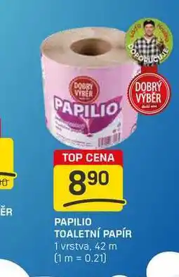 Flop PAPILIO TOALETNÍ PAPÍR 1 vrstva, 42 m nabídka