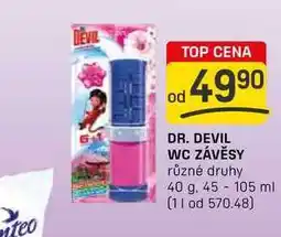 Flop DR. DEVIL WC ZÁVĚSY různé druhy 40 g nabídka