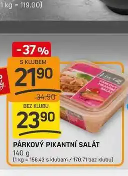 Flop PÁRKOVÝ PIKANTNÍ SALÁT 140 g nabídka