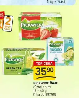 Flop PICKWICK ČAJE různé druhy 15-40 g nabídka