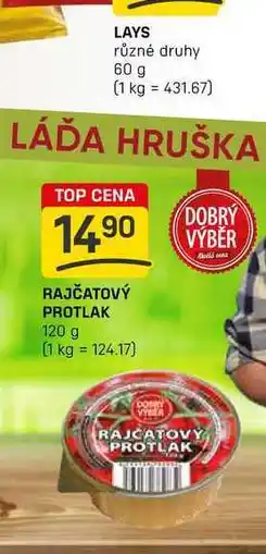 Flop DOBRÝ VÝBĚR RAJČATOVÝ PROTLAK 120 g nabídka