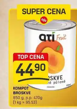 Flop KOMPOT BROSKVE 850 g. p.p. 470g nabídka