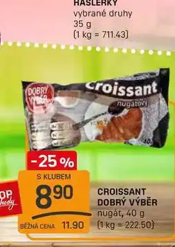 Flop CROISSANT DOBRÝ VÝBĚR nugát, 40 g nabídka
