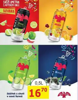 BENE Nápoje MATTONI ochucená voda, plechovka 0,5l nabídka