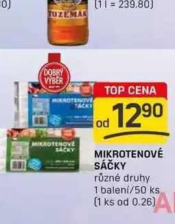 Flop MIKROTENOVÉ SÁČKY různé druhy 1 balení/50 ks nabídka