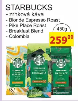 BENE Nápoje STARBUCKS - zrnková káva 450g nabídka