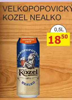 BENE Nápoje VELKOPOPOVICKÝ KOZEL NEALKO 0,5L nabídka