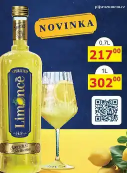 BENE Nápoje APERITIVO Limoncè 14.8% 1L nabídka