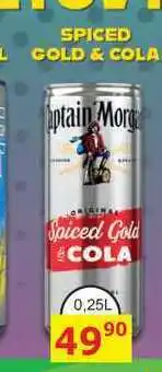 BENE Nápoje CAPTAIN MORGAN SPICED GOLD & COLA 0,25L míchaný drink nabídka