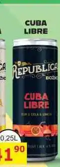BENE Nápoje BOŽKOV REPUBLICA CUBA LIBRE 0,25L míchaný drink nabídka