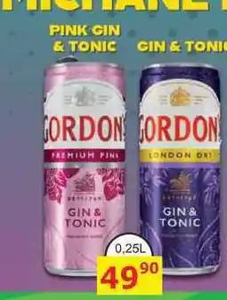BENE Nápoje GORDON GIN & TONIC 0,25L míchaný drink nabídka