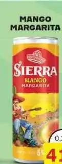 BENE Nápoje SIERRA MANGO MARGARITA 0,25L míchaný drink nabídka