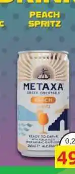 BENE Nápoje METAXA PEACH SPRITZ 0,25L míchaný drink nabídka