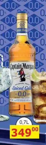 BENE Nápoje Captain Morgan Original Spiced Gold alcohol free 0,7l 700ml nabídka