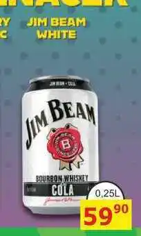 BENE Nápoje JIM BEAM WHITE BOURBON WHISKEY COLA 0,25L míchaný drink nabídka