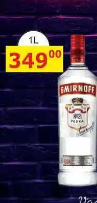 BENE Nápoje SMIRNOFF 1864 NO21 VODKA 1l nabídka