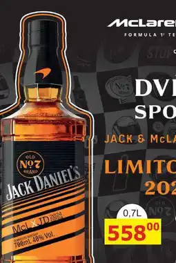 BENE Nápoje Jack Daniel's McLaren Formula 1 Team 2025 0,7l 40% L.E nabídka