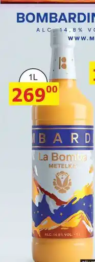 BENE Nápoje La Bomba METELKA ALC, 14.8% VOL. 1l nabídka