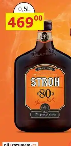 BENE Nápoje STROH 80 Original 0,5L nabídka