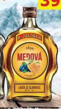 BENE Nápoje R. JELÍNEK Medová Slivovice Likér 0,7l 35% nabídka