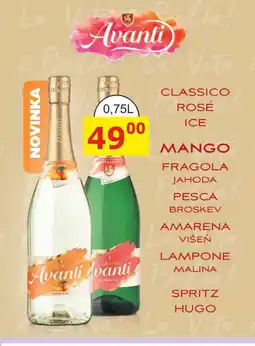 BENE Nápoje Avanti Bella La Vita 0,75L nabídka