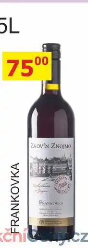 BENE Nápoje ZNOVÍN ZNOJMO 0,75l FRANKOVKA nabídka