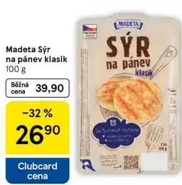 Tesco Madeta Sýr na pánev klasik, 100 g nabídka