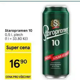 Tesco Staropramen 10, 0.5 I, plech nabídka